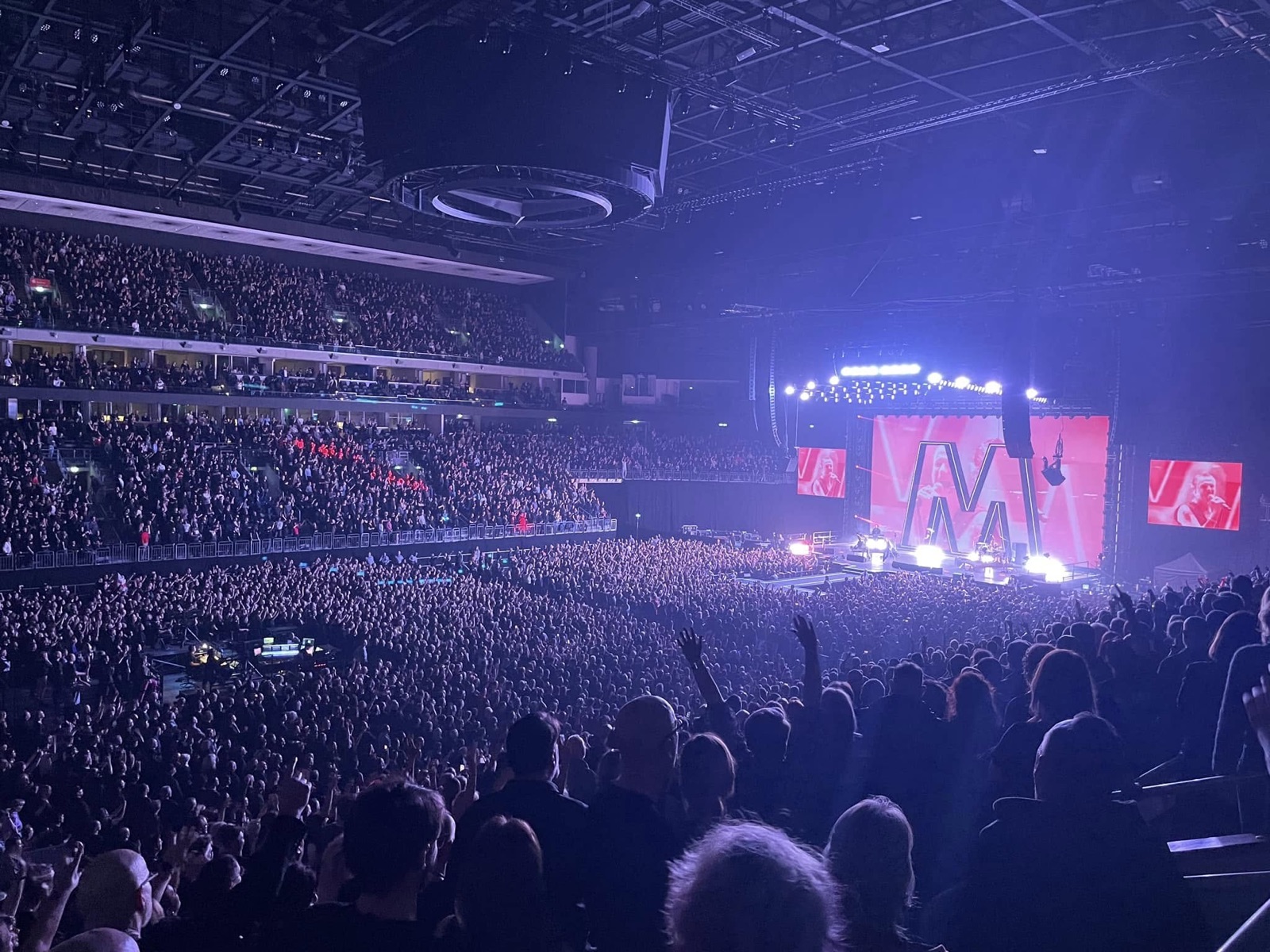 Packed crowd at Uber Arena, Berlin